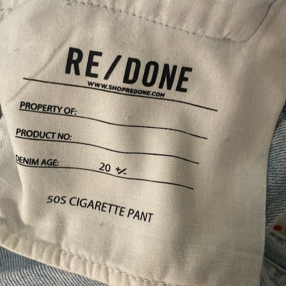 The BEST jeans re/done 594 cigarette pants jeans sz 27 Cigarette leg - Picture 6 of 11